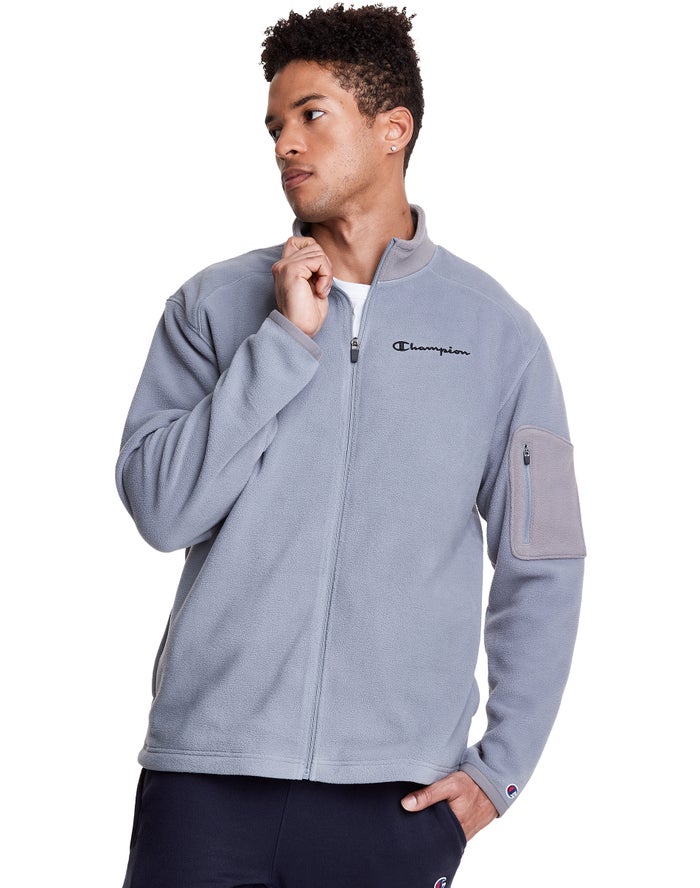 Champion Jas Heren - Blauw - Polar Fleece Full Zip ( 319520-QZX )